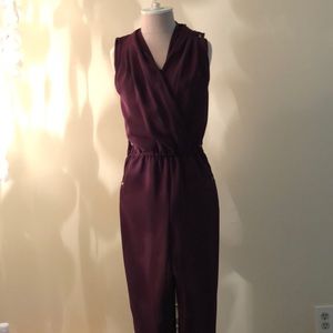 White House Black Market Plum Romper